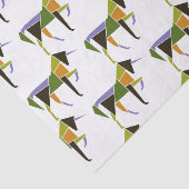 強力なユニコーンモダン抽象芸術馬の動物 薄葉紙 (詳細)