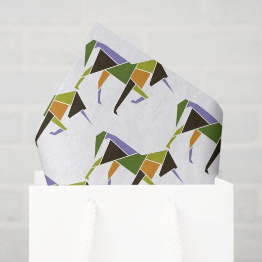 強力なユニコーンモダン抽象芸術馬の動物 薄葉紙 (ギフトバッグ)