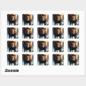 強力なライオン歩くオーバーウォーター スクエアシール (シート)