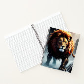 強力なライオン歩くオーバーウォーター ノートブック (内部)