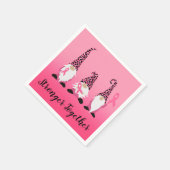 強力な一緒に乳がんピンクリボン スタンダードカクテルナプキン (角)