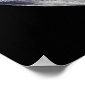 強力な冬の嵐を示す完全な地球。 ポスター (角)