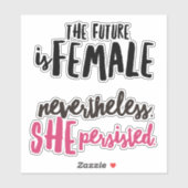 強力な力を与えられた女性のビニールシール シール (シート)