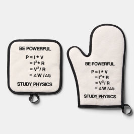 強力な動力方程式勉強物理学 鍋つかみ&鍋敷きセット