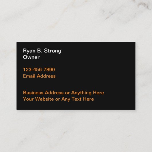 強力な建築テーマ名刺 名刺 (裏面)