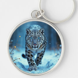 強力な捕食者の雪の荒野の寒い美しい キーホルダー