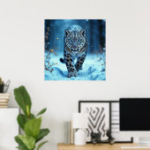 強力な捕食者の雪の荒野の寒い美しい ポスター (ホームオフィス)