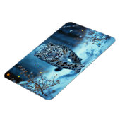 強力な捕食者の雪の荒野の寒い美しい マグネット (左側)