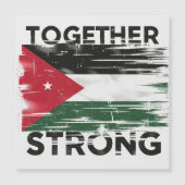 強力な支援パレスチナ マグネット招待状 (正面)