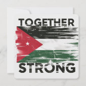 強力な支援パレスチナ 招待状 (正面)