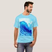 強力な海波サージデザイン Tシャツ (正面フル)