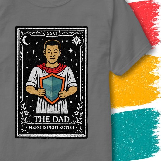強力な父 保護者 星空のタロットアート Tシャツ