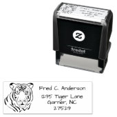 強力な目のタイガー差出人住所 セルフインキングスタンプ (インサイチュ)
