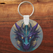 強力な神話のドラゴンヘッド キーホルダー (正面)