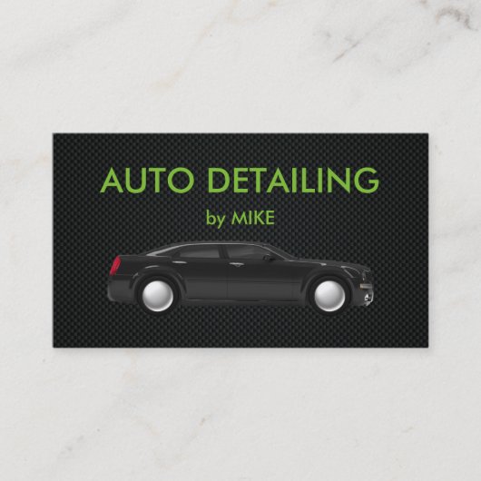 強力な自動車の詳述 名刺 (正面)