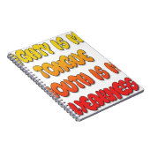 強力な舌の弱い口写真 ノートブック (右側)