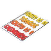 強力な舌の弱い口写真 ノートブック (左側)