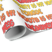 強力な舌の弱い口写真 ラッピングペーパー (ロールコーナー)