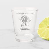 強力な蜜が入ってくる！ビー忙しバケツ漫画 ショットグラス (裏面)