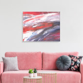 強力な赤、白、青絵画のプリント キャンバスプリント (インサイチュ (リビング))