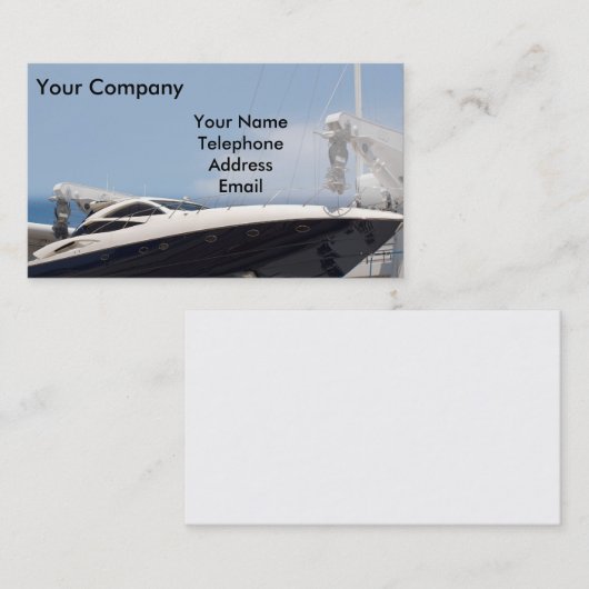 強力な速度のボート 名刺 (正面/裏面)