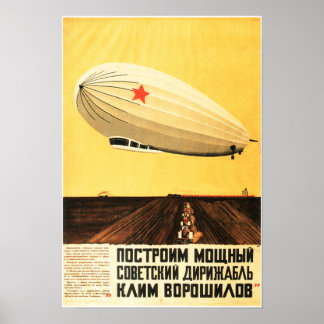 強力な飛行船ゼッペリン・ソヴィンテージを建設する ポスター