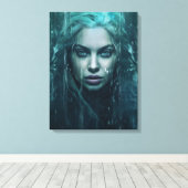 強力な魔女のポートレート キャンバスプリント (インサイチュ (ウッドフロア))