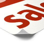 強力な15%オフ販売サイン – 小売販売 ポスター (角)