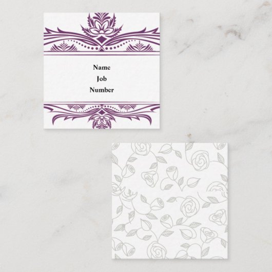 強力な3.5インチx 2.5インチ名刺 スクエア名刺 (正面/裏面)