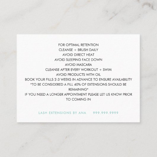 強力な3.5インチx 2.5インチ名刺 名刺 (裏面)