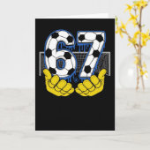 強力な67サッカーの番号電気フットボールエネルギー カード (黄色い花)