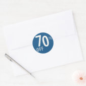 強力な70%オフ販売サイン ラウンドシール (封筒)