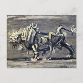 強力な「白牛1絵画」(リー・ユンセオブ著) ポストカード