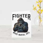 強力なmma Gorilla -ボクシングとケージ戦い カード (黄色い花)