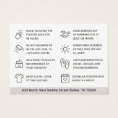 強力なWakingアフターケアカード脱毛カード (裏面)