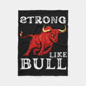 強力重量力持ち上げボディービルのように強い フリースブランケット (正面)