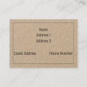 強力、8.9 cm x 6.4 cm名刺 名刺 (裏面)