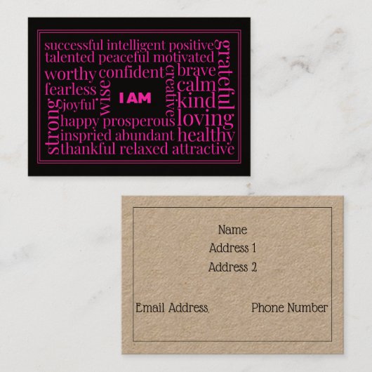 強力、8.9 cm x 6.4 cm名刺 名刺 (正面/裏面)