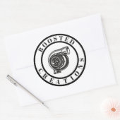 強化されたクリエーションステッカー ラウンドシール (封筒)