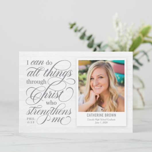 強化された卒業発表招待状 案内状 (スタンド正面)