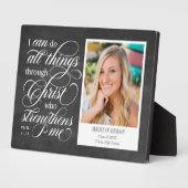 強化された卒業記念デスクトッププラーク フォトプラーク (側面)