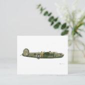 強化されたB-24解放者のいちご ポストカード (スタンド正面)