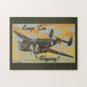 強化されたB-24解放者の第二次世界大戦のヴィンテージ ジグソーパズル (横)