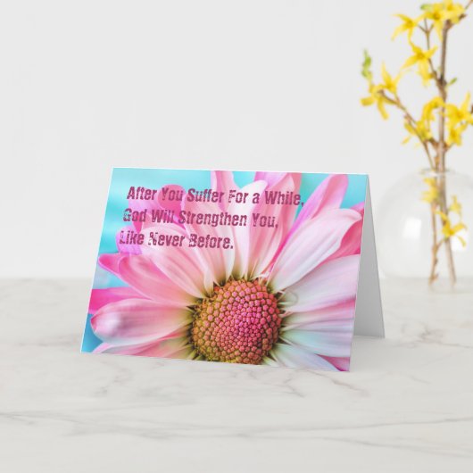 強化のための預言祈りの言葉カード カード (黄色い花)