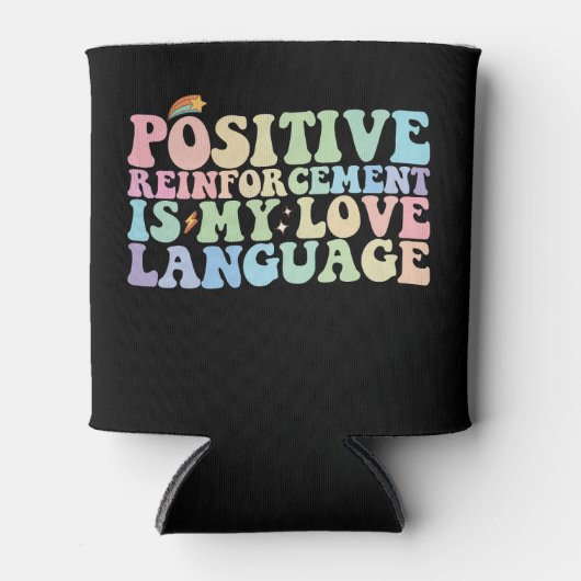 強化前向きは私の愛の言語Groovy 缶クーラー (正面)