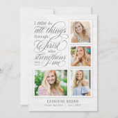 強化卒業発表招待状 招待状 (正面)