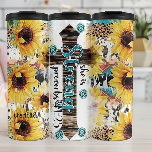 強十字架:箴言31:25 タンブラー