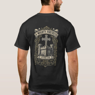 強固な要塞のプリントTシャツ - フロント&バック Tシャツ