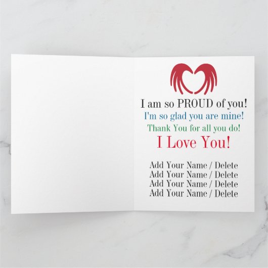 強大なお母さんのための大きいカード-中そして見て下さい カード (内部)