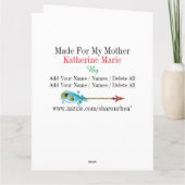 強大なお母さんのための大きいカード-中そして見て下さい カード (裏面)